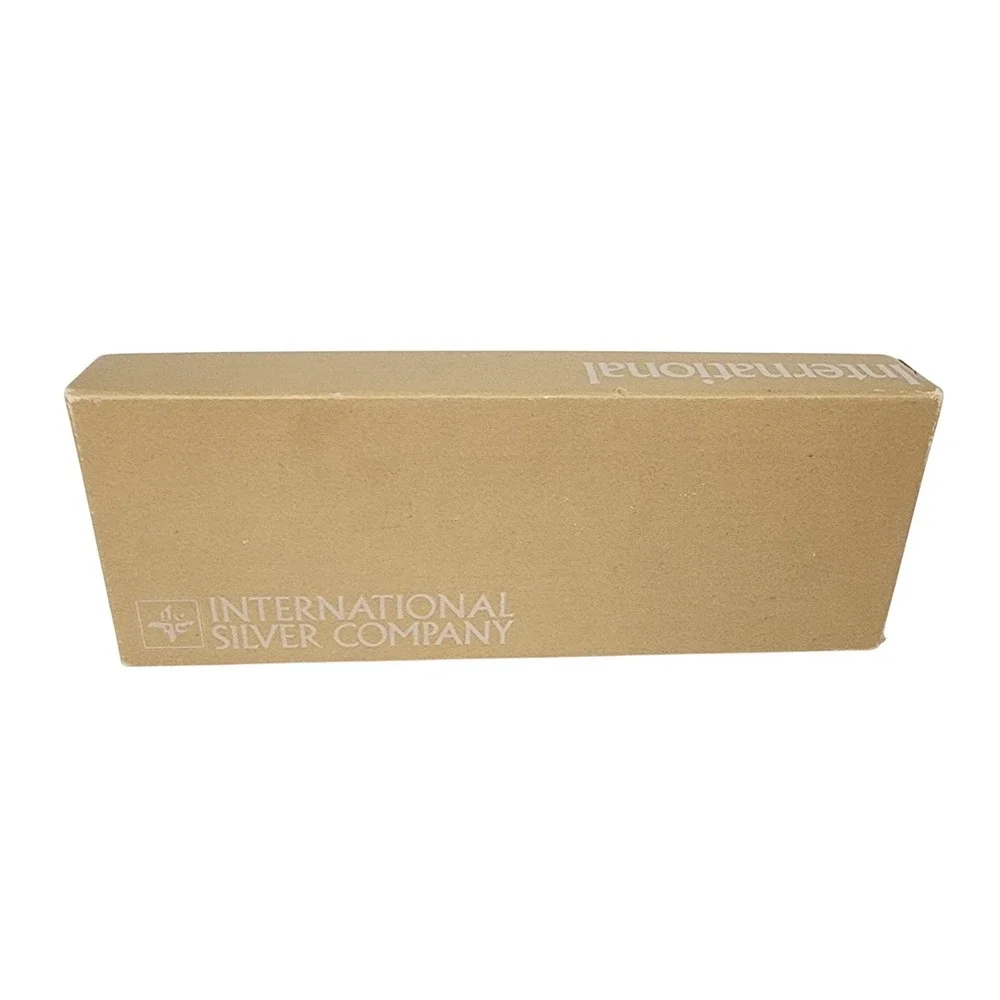 International‎ Silver CompanyServing Set Pierced Spoon Fork Server Interlude Box